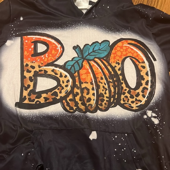 Boo pumpkin hoodie girls size 8/10 - Picture 3 of 3